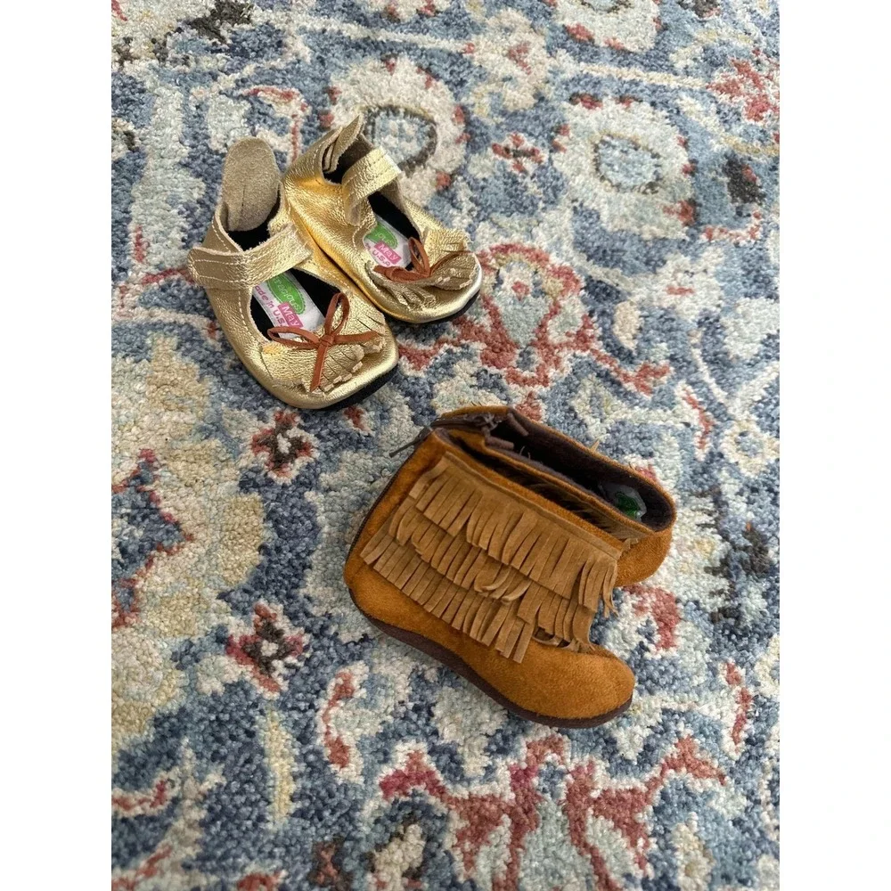 Gracious May Girls 6-12m Soft Shoe‎ Bundle Made In USA GUC